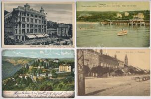 21 db RÉGI történelmi magyar város képeslap vegyes minőségben: Kárpátalja + Horvátország + Vajdaság ...