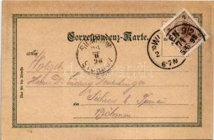 1898 (Vorläufer) Kathreiners Kneipp-Malz-Kaffee. Gruss von der Jubiläums-Ausstellung! Wien / Austria...