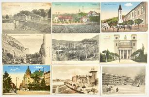 80 db RÉGI magyar város képeslap vegyes állapotban / 80 pre-1950 Hungarian town-view postcards in mi...