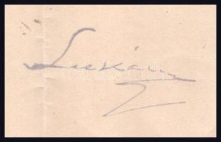 1911 Lukács László (1850-1932) pénzügyminiszter autográf aláírása egy fizetési osztályba sorolási pa...