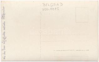 1915 Beograd, Belgrad; Aus der Save aufgefischte serbische Flussmine / Szávából kihalászott szerb fo...