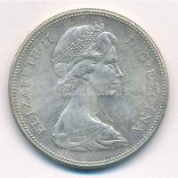 Kanada 1967. 1$ Ag II. Erzsébet T:1-,2 Canada 1967. 1 Dollar Ag Elizabeth II C:AU,XF Krause KM#70
