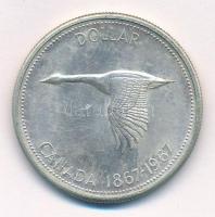 Kanada 1967. 1$ Ag "II. Erzsébet" T:1-,2 Canada 1967. 1 Dollar Ag "Elizabeth II"...