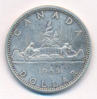 Kanada 1966. 1$ Ag "II. Erzsébet" T:2 Canada 1966. 1 Dollar Ag "Elizabeth II" C:...