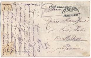 1919 Újterebes, Trybsz, Tribs (Szepes vármegye, ma Lengyelország); utca részlet. Kralicsek Antal kia...