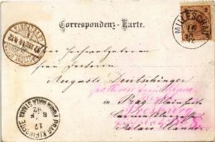 1892 (Vorläufer!!!) Milesov, Milleschau; Gruss vom Milleschauer! Besitzer G.A. Liehm. 2640 Fuss über...