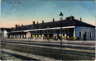 Hulín, Hullein; Bahnhof / railway station. B.K. Sch. 95/2. (EB)