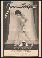 1931 Gummiharisnya, reklámfüzet, főelárusító: Schottola Ernő, szép állapotban, 12p