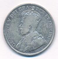 Kanada 1919. 50c Ag V. György T:3 Canada 1919. 50 cents Ag George V C:F Krause KM#25
