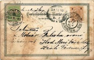 1899 (Vorläufer) Wolfsberg (Kärnten), Rathaus, Gräfl. Henckel'sches Schloss, Stadtpfarrkirche, ...