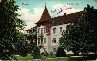 1908 Tarcsa, Tatzmannsdorf; Karolina villa. Hegedűs Miksa utóda kiadása / villa (EK)