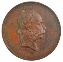 1907. Ferenc József / Az állattenyésztés terén szerzett érdem elismeréseül bronz díjérem (62mm) T:2,2- patina, több ph.