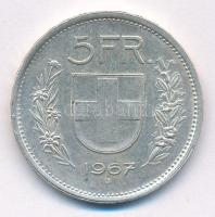 Svájc 1967B 5Fr Ag T:1-,2 Switzerland 1967B 5 Francs Ag C:AU,XF Krause KM#40