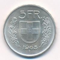 Svájc 1966B 5Fr Ag T:1- Switzerland 1966B 5 Francs Ag C:AU Krause KM#40