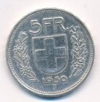 Svájc 1950B 5Fr Ag T:2,2- Switzerland 1950B 5 Francs Ag C:XF,VF Krause KM#402