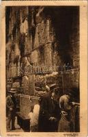 1922 Klagemauer / Siratófal / Jewish prayers. Judaica (EK)