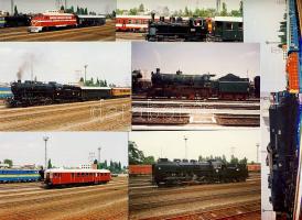 20db vegyes színes vasút fotó, 125 éves a MÁV