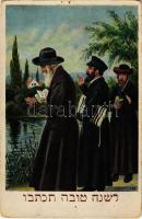Imádkozó rabbik / Rabbis praying. Judaica, L&P 6698/IV s: F. Kaxeline (fa)
