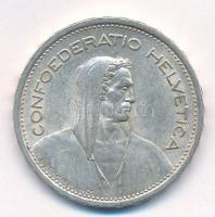 Svájc 1954B 5Fr Ag T:2 patina, ph. Switzerland 1954B 5 Francs Ag C:XF patina, edge error Krause KM#4...