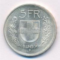 Svájc 1967B 5Fr Ag T:1-,2 Switzerland 1967B 5 Francs Ag C:AU,XF Krause KM#402