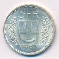 Svájc 1967B 5Fr Ag T:1-,2 Switzerland 1967B 5 Francs Ag C:AU,XF Krause KM#402