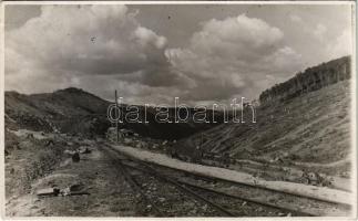 Oravicabánya, Oravica, Oravicza, Oravita; vasútvonal / railway line. S.C.A. EKE Fotoszakosztály photo (EK)