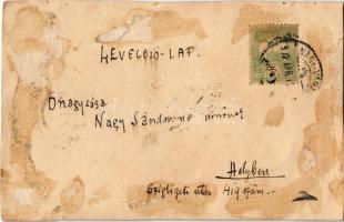 1902 Nagyvárad, Oradea; Hadapródiskola. kézzel festett művészlap / K.u.K. military cadet school. han...