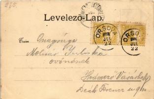 1900 Ada Kaleh, Bégo Mustafa, Török bazár. Mehemet Fehmi kiadása / Turkish man with hookah, Turkish ...