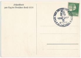 Festpostkarte zum Tag der Deutschen Kunst München 1938 / German Art Exhibition, NSDAP German Nazi Pa...