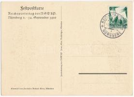 1936 Reichsparteitag Nürnberg. Festpostkarte / Nuremberg Rally. NSDAP German Nazi Party propaganda, ...