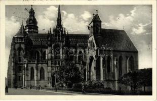 1938 Kassa, Kosice; Dom a kaplnka Sv. Michala / Székesegyház és Mihály kápolna / cathedral and chapel + "1938 Kassa visszatért" So. Stpl.