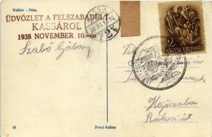 1938 Kassa, Kosice; Dóm / székesegyház / cathedral + "1938 Kassa visszatért" So. Stpl