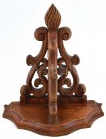 Faragott fali konzol, 32x28x15cm