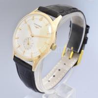 Longines 18K arany, kézi felhúzós, férfi karóra, Z23 szerkezettel. Jelzett tok, jelzett 17 köves sze...