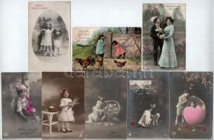 62 db RÉGI motívum képeslap vegyes minőségben: húsvéti üdvözletek / 62 pre-1945 motive postcards in ...