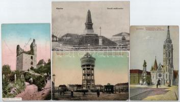 40 db RÉGI magyar város képeslap vegyes minőségben / 40 pre-1945 Hungarian town-view postcards in mi...