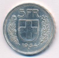 Svájc 1954B 5Fr Ag T:2 Switzerland 1954B 5 Francs Ag C:XF Krause KM#40