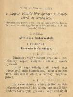 Kolligátum 2 jogi műből, az első munka címlapjának hátán: Szigeti csendőr Budapest. 

1878. évi V....