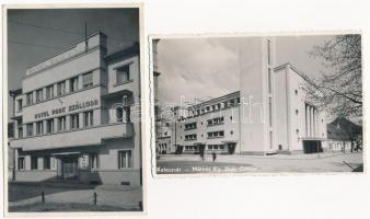 Kolozsvár, Cluj; Park szálloda, Mátyás Király diákotthon / hotel, students home - 2 db régi képeslap / 2 pre-1945 postcards