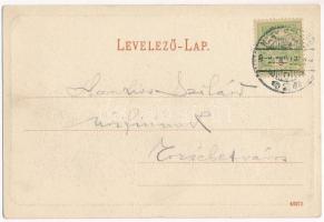 1905 Nagyszeben, Hermannstadt, Sibiu; látkép, templomok. Verlag K. Graef / general view, churches (á...