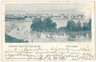 1899 (Vorläufer) Sepsiszentgyörgy, Sfantu Gheorghe; látkép. Benkő M. kiadása / general view (Rb)