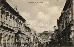1917 Zimony, Zemun; utca, üzletek / street, shops + K.u.k. Zensurstelle Újvidék 10