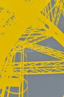 Hervé, Rodolf (1957-2000): Eiffel-torony. Szitanyomat, papír, jelzett, számozott (38/40). 37x25 cm. ...