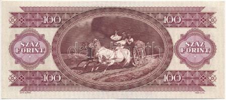 1995. 100Ft "B114 082200" nyomdai festékfoltok T:I- sarokhajlás Adamo F39