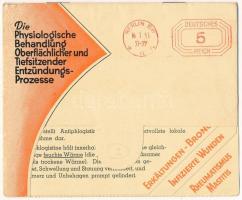 1933 Die Physiologische Behandlung Oberflächlicher und Tiefsitzender Entzündungs-Prozesse / Felületes és mélyen fekvő gyulladásos folyamatok élettani kezelése - 4-lapos gyógyászati reklám füzet / 4-tiled medical adcertising booklet