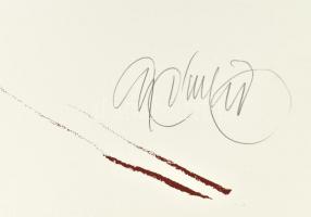 Gyémánt László (1935-): Női akt. Szitanyomat, papír, jelzett, művészpéldány E.A./Ex. jelzéssel. 35x5...