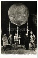 1915 Postaballon Przemysl-ben / WWI Austro-Hungarian K.u.K. military, post balloon in Przemysl. photo - modern előhívás (non PC)