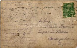 1914 Kártyázó és italozó katonák / WWI Austro-Hungarian K.u.K. military, soldiers playing cards and ...