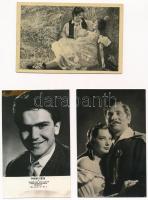 6 db MODERN magyar színészes motívum képeslap / 6 modern Hungarian motive postcards: actors and actr...