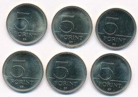 2021. 5Ft Cu-Ni-Zn "75 éves a Forint" (6xklf) T:1,1-